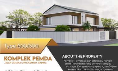 kontemporer modern sangat mewah full interior di komplek pemda
