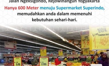 Rumah modern strategis siap bangun di tengah kota Jogja