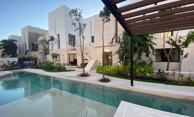 Departamento en preventa con amenidades al norte de Mérida