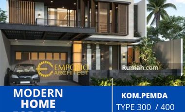 Rumah di Jual Dengan Bebas Desain di Jalan Cemara Gading