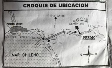 Parcela en Venta en Sector Correntoso a 200 mts de carretera