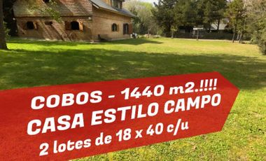 Casa Quinta - 2 lotes - 1440 m2.