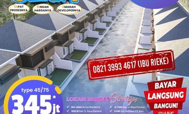 Bonus Melimpah, WA 08213993---- Rumah Sidoarjo Baru 345 Juta Diamond Village Juanda 2