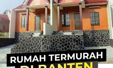 Rumah minimalis 1 lantai Banten, gratis biaya sampai SHM