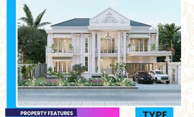 hunian clasik design mewah dan elit di cemara gading/komplek pemda