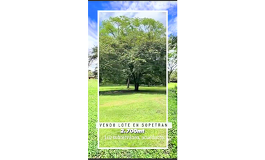 LOTE EN VENTA SOPETRN
