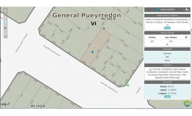 LOTE SOBRE AVENIDA CONSTITUCION AL 4800