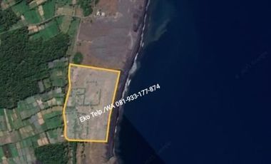 Tanah Pinggir Pantai Langsung Laut Lepas. Cocok untuk Tambak