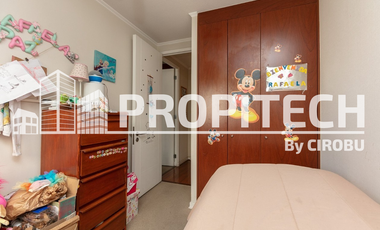 VENTA DEPARTAMENTO 2 DORMITORIOS 2 BAÑOS + ESTACIONAMIENTO + BODEGA, PISO 11, METRO SAN MIGUEL.