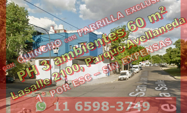 NUEVO PRECIO - Departamento (PH) en Venta en Parque Avellaneda 60m2 en 1er piso por escalera + terraza con parrilla – Av San Juan Bautista De La Salle