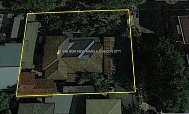 1,996 SQM LOT WITH OLD HOUSE AT NEW MANILA, QUEZON CITY