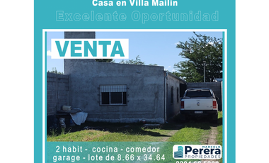 Venta | Casa | 2 dorm | Villa Mailin