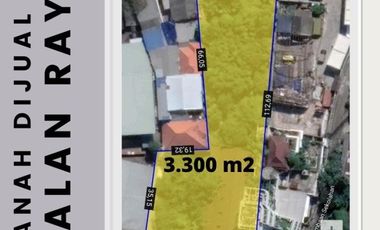 TANAH Jalan Raya Sukomanunggal Simo Jawar 3300m2 Bs U Gudang