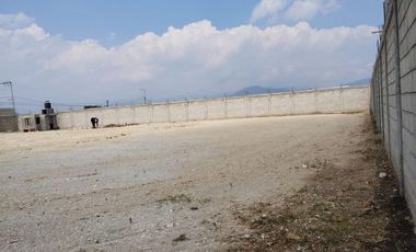 Terreno bardeado en renta cerca Aeropuerto Toluca