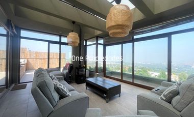 Espectacular terraza con vista a Santiago 400m2 (3D-5B) Quin