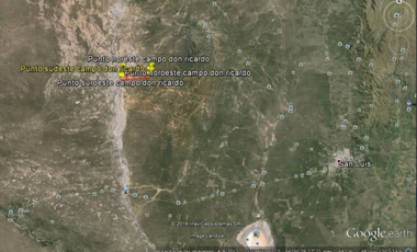 VENTA, de campo virgen e 1860 has, a 45 Km de Desaguadero, Prov. De San Luis.