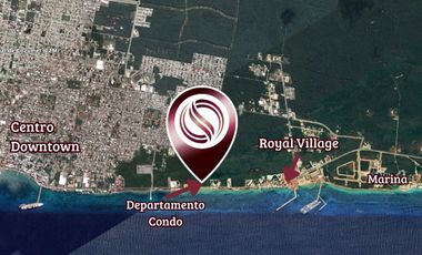 Apartamento frente al mar con rooftop y alberca privada, venta en Cozumel