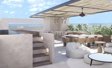 Apartamento frente al mar con rooftop y alberca privada, venta en Cozumel