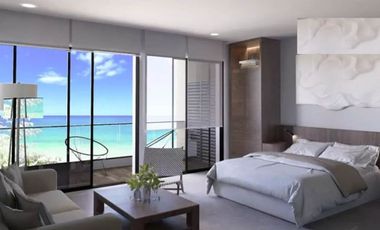 Apartamento frente al mar con rooftop y alberca privada, venta en Cozumel