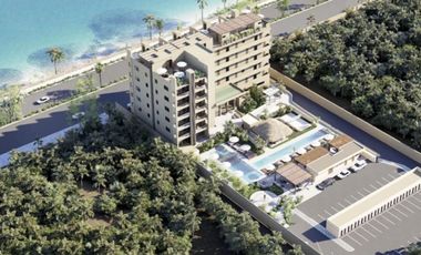 Apartamento frente al mar con rooftop y alberca privada, venta en Cozumel