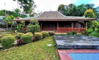 DIJUAL RUMAH JOGLO ADA KOLAM RENANG KEMUNING KARANGANYAR