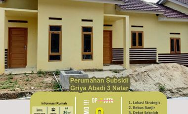 perumahan subsidi FREE 1 angsuran dan DP di deket pasar
