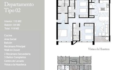 Departamento en Venta Santa Catarina frente a Valle Poniente