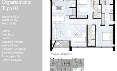 Departamento en Venta Santa Catarina frente a Valle Poniente