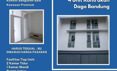 Jual Paviliun Ada 4 unit SELALU FULL Kawasan Elit Dago LT: 109m LB: 210m SHM 8KT 4KM Full Furnish bisa KPR