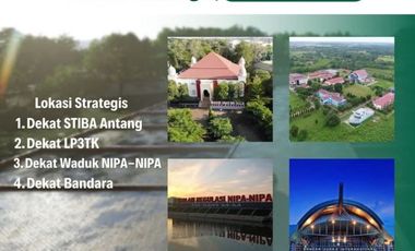 0899-1517---- Rumah di Makassar, Rumah Bebas Banjir dan Bebas RIBA, Pinggir Jalan Poros