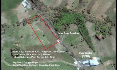 Jual Tanah di Raya panekan, magetan super murah nego sampai deal