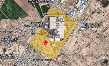 TERRENO EN VENTA EN PARQUE INDUSTRIAL EN GOMEZ PALACIO