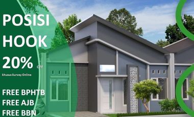 Rumah Dijual di Malang Tipe 25/107 Free Biaya Dekat Kampus