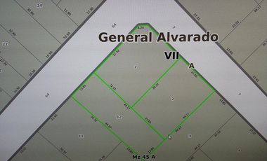 3 Lotes en block 2.050 m2. Escriturados. Ideal galpón o casaquinta. Se escuchan propuestas. Facilidades.