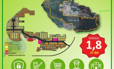 hanya 1,95 jutan dapat kavling dalam kawasan baru bawah njop