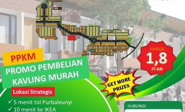 hanya 1,95 jutan dapat kavling dalam kawasan baru bawah njop
