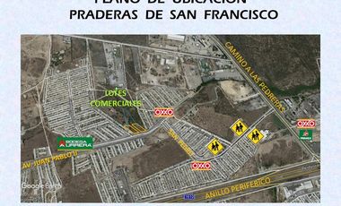 VENTA 2 LOTES COMERCIALES AV JUAN PABLO II Praderas San Fco 975 m2 ESQUINAS Esco