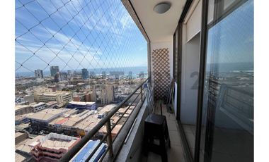 Se arrienda Dpto amoblado sector centro vista al mar