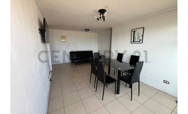 Se arrienda Dpto amoblado sector centro vista al mar