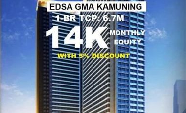 Pre selling Condo in GMA Kamuning Cubao QC Glam Residences 1BR with Balcony Big Cut
