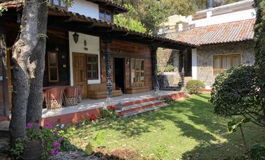 Cabaña campestre en privada arbolada