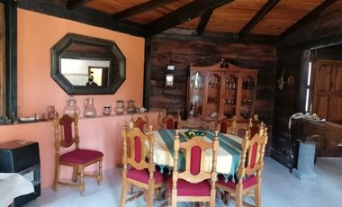 Cabaña campestre en privada arbolada