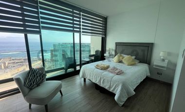 Se arrienda Dpto. 1D Amoblado vista al mar