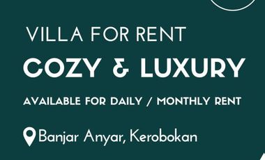 BUC Villa For Rent Monthly in Kerobokan