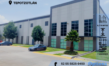 Rent warehouse available in Tepotzotlán