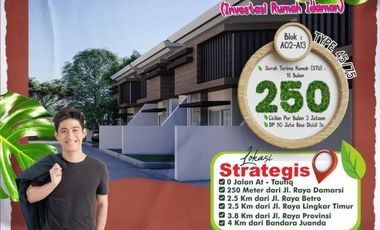 Hunian nyaman lokasi strategis damarsi type 45/75 Bebas Biaya ADMIN