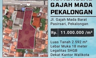 TANAH KOMERSIAL PASIRSARI PEKALONGAN BARAT