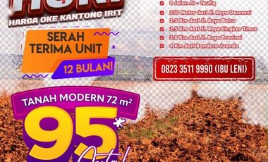 Termurah, WA 0823-3511-----, Tanah Kavling Di Sidoarjo Dekat Kota Hanya 90 Juta-an