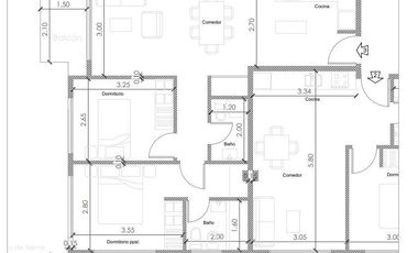 Departamento de tres amb en pozo c/ cochera - Florida Oeste