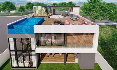 CASA EN VENTA EN ESQUINA CON ALBERCA EN  LA HERRADURA CLUB DE GOLF CARRETERA NACIONAL MONTERREY